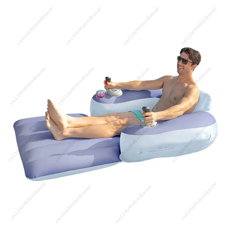 Electric Inflatable Water Seat, Floating Lounge Chair with Thruster for Adult Swimming & Water Sports